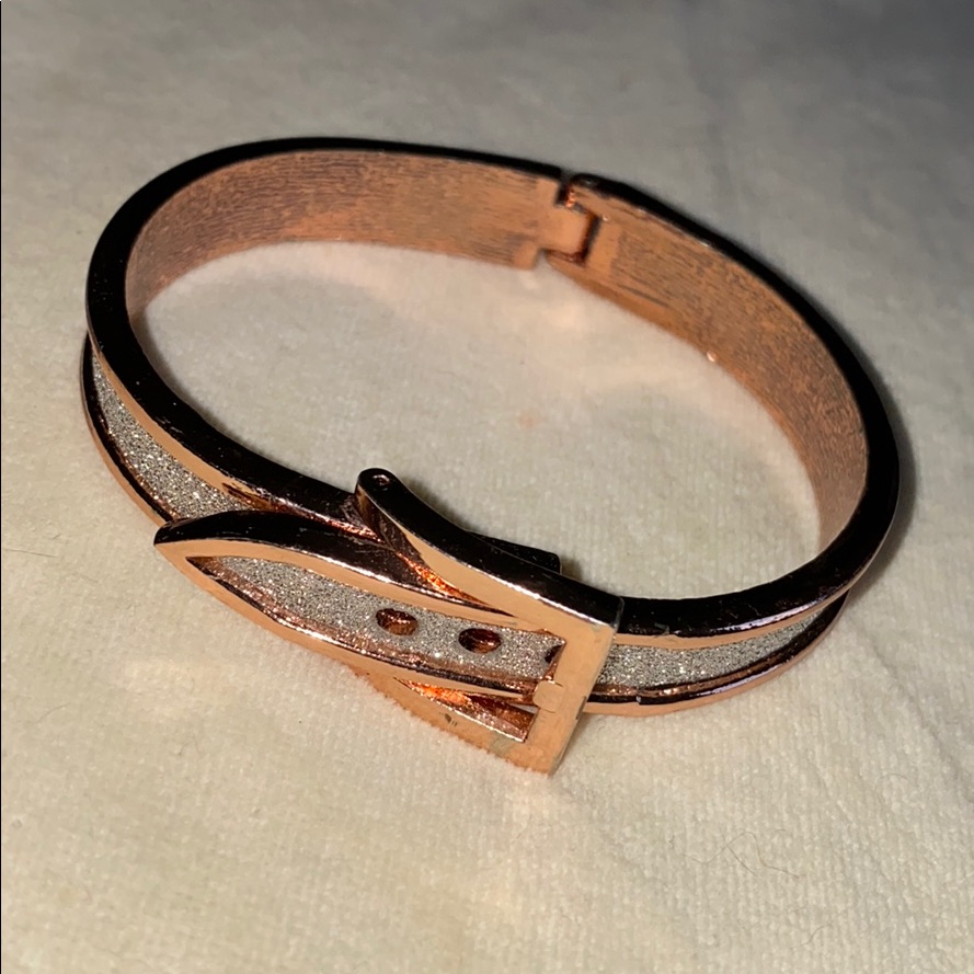 Rose Gold Belt Buckle Bracelet 10$